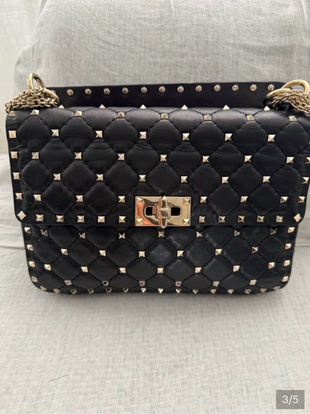100% Authentic Valentino Medium Nappa Rockstud Spike Bag